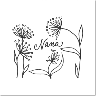 Nana flowers Posters and Art